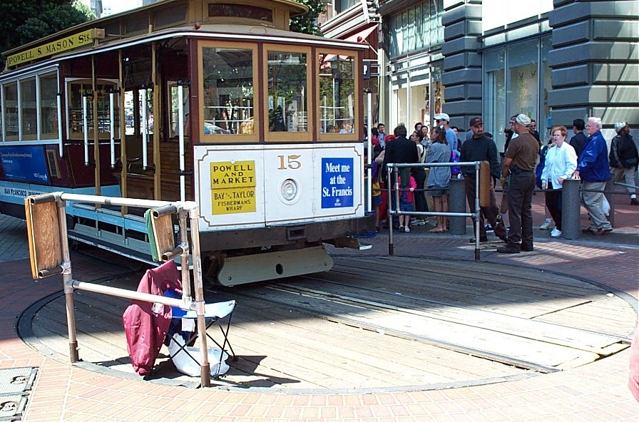 Cable car at the end of the line