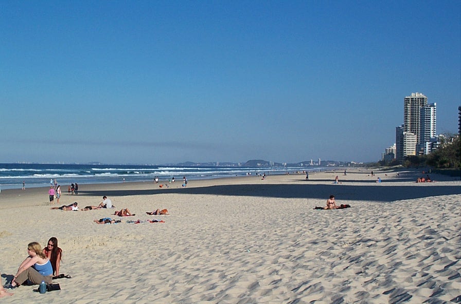 The south end of the beach